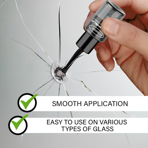 Crafftora GlassFix — Windshield Chip & Crack Repair Kit